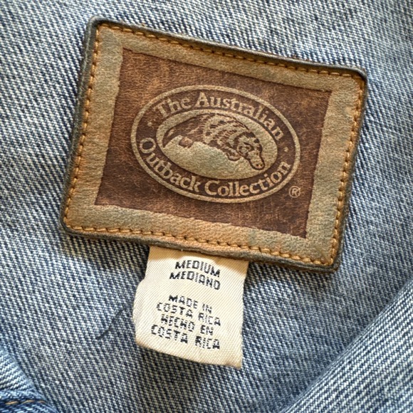 The Australian Outback Collection Chore Coat Mens M Cotton Denim Barn Jacket Vtg - Picture 3 of 10